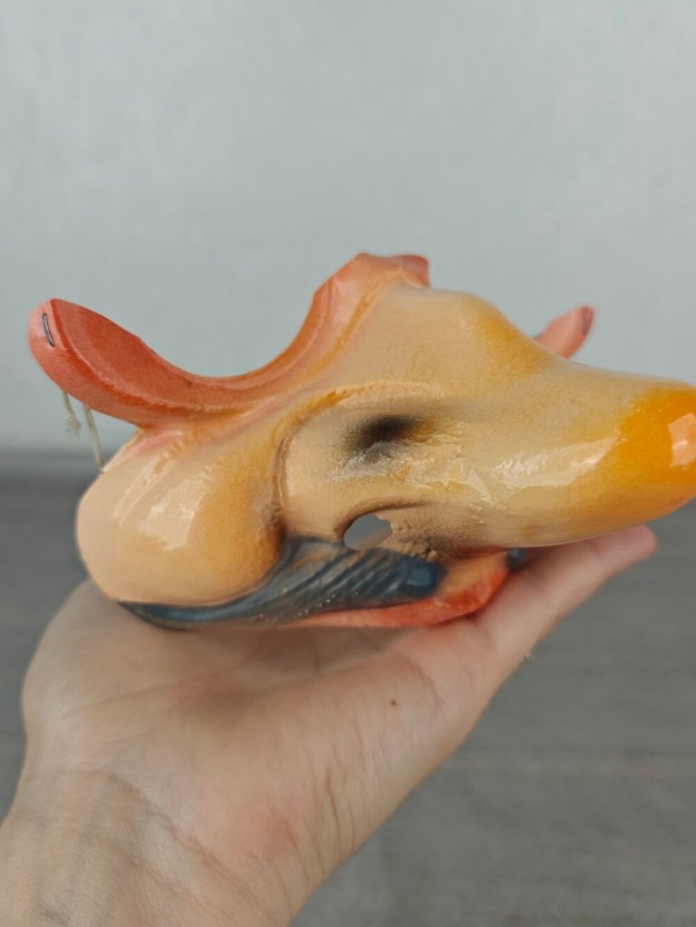 Vintage Halloween Mask Fake Nose and Upper Lip Plastic Hong Kong